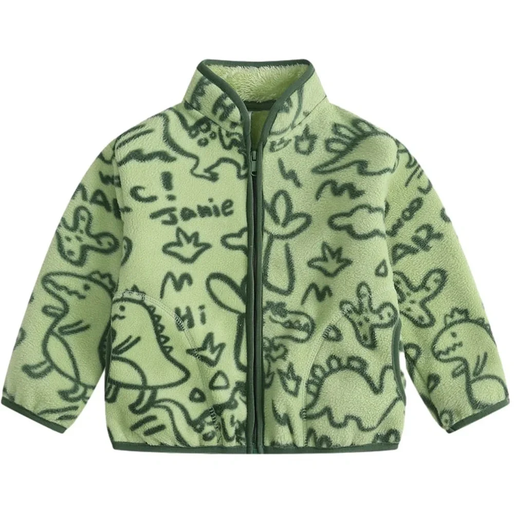120 NWT LAILOILO Toddle Winter Fleece‎ Zip Up Jacket - Size: 110 (3-4Y)